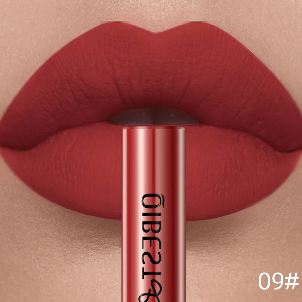QIBEST Matte Liquid Lipstick – Long-Lasting Velvet Lip Gloss