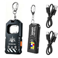 Mini COB Keychain Flashlight – USB-C Rechargeable Pocket Lantern