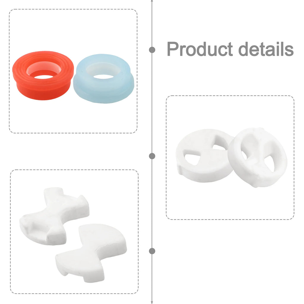 12PCS Faucet Tap Valve Cartridge Replacement Kit Faucet Repair Washers Ceramic Chip Set Faucet Accessories Oasis Select