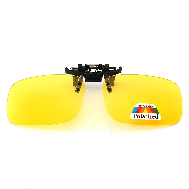 Polarized Clip Sunglasses Myopia Glasses Clip Driver Fishing Night Vision Myopia Clip-on Sun Shading Eyeglasses Oasis Select Night Version M