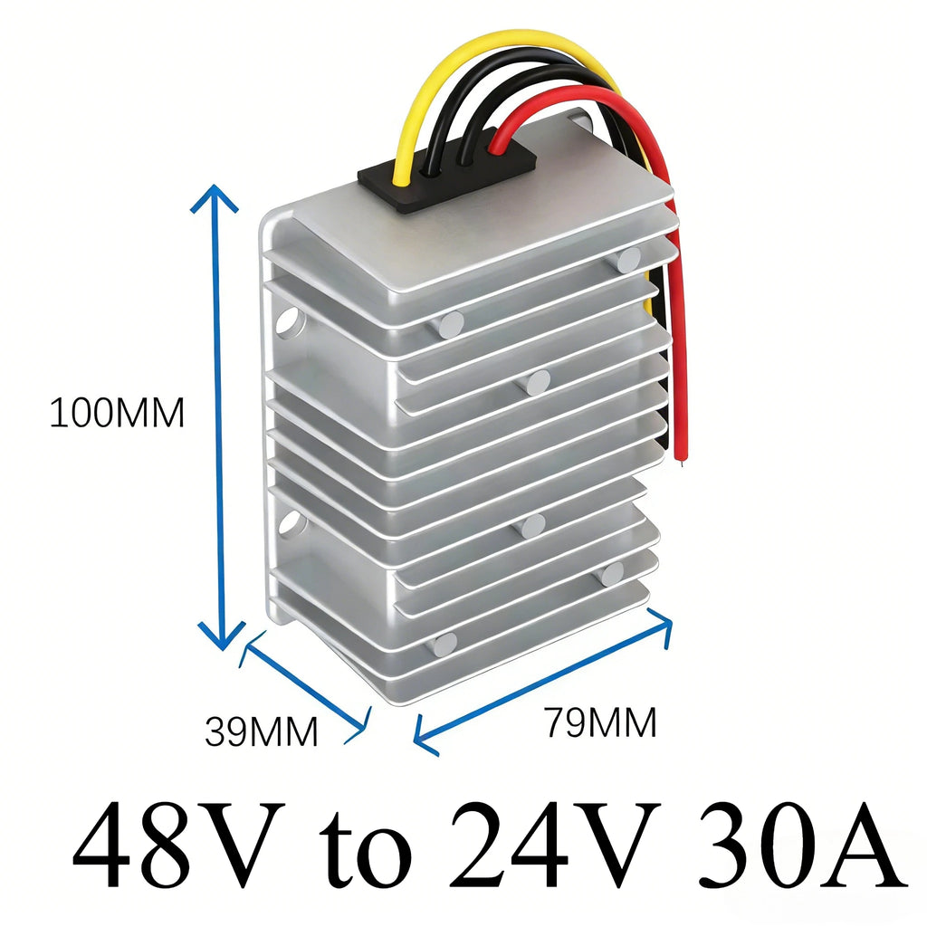 48 Volt to 24 Volt 48V to 24V 1A-40A Switching Power Converter Step Down DC to DC Transformer Buck Regulator Truck Voltage Oasis Select 48V to 24V 30A 48V 24V