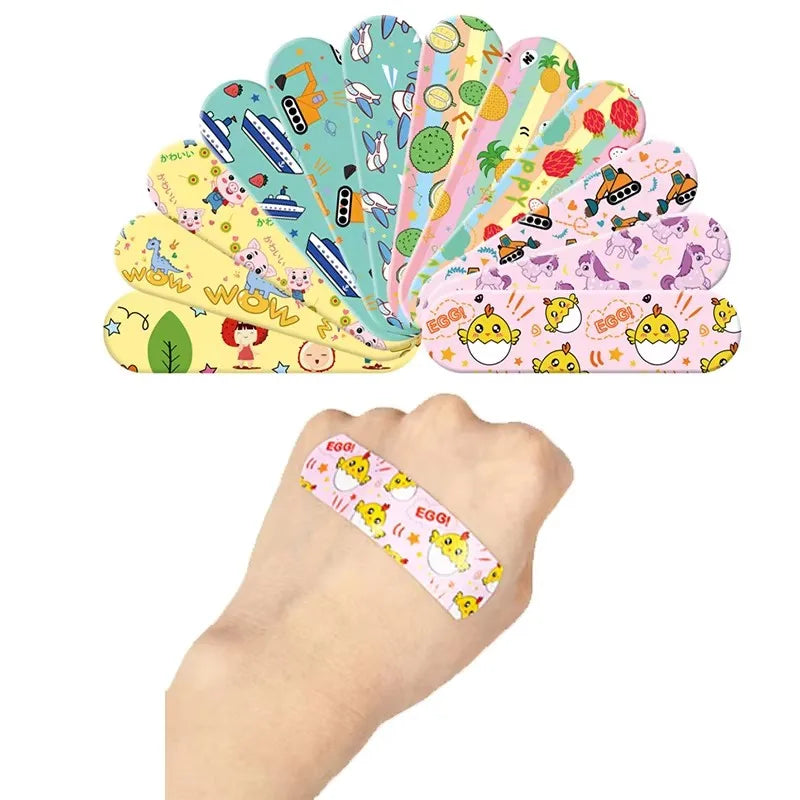 60-360pcs Cartoon Animal Pattern Waterproof Hemostasis Kids Band Aid Stickers Adhesive Bandage Strips Plasters for Children Oasis Select