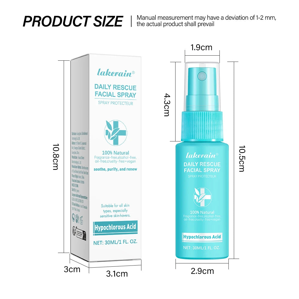 PH Balancing Toner Daily Rescue Facial Spray for Sensitive Skin Hypochlorous Acid Spray Helps Reduce Redness Breakouts Soothing Oasis Select