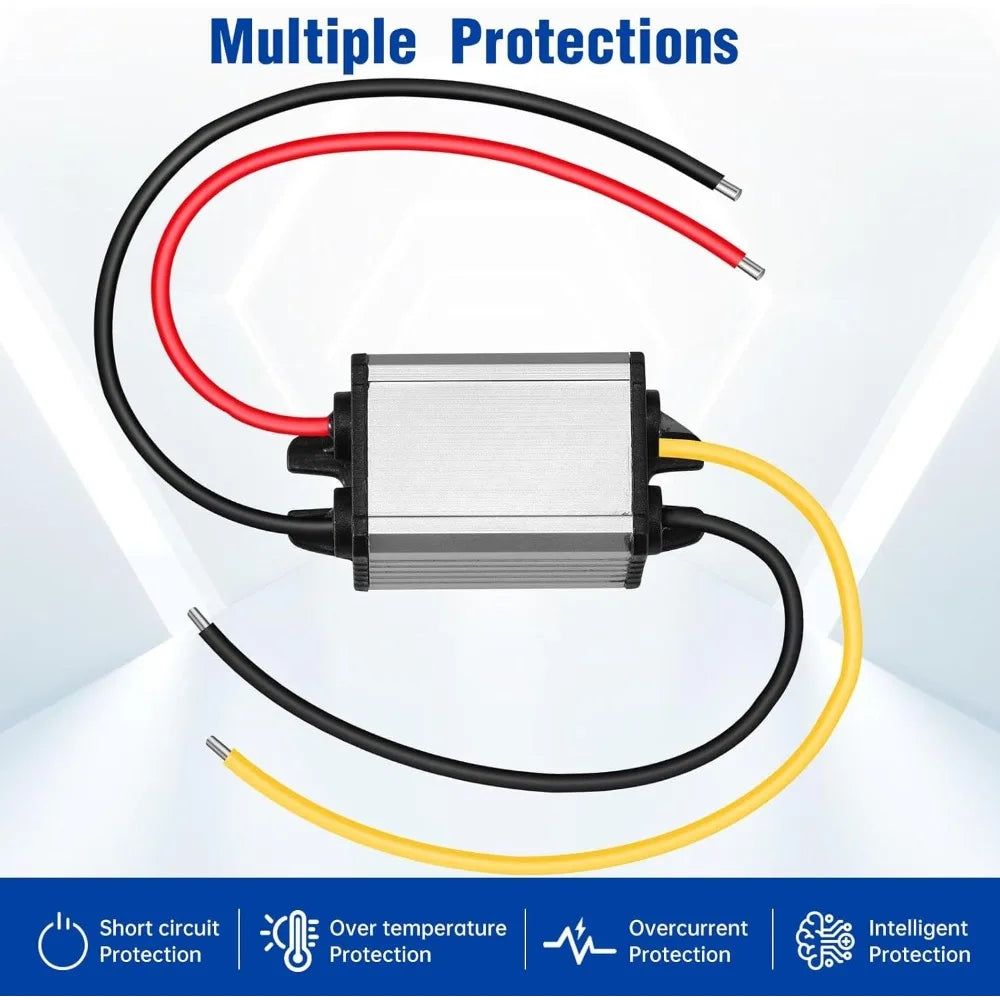 DC 12V/24V To 3-24V 2A Adjustable Voltage Converter Waterproof Module Buck Converter For Robotics Motor Automotive Light Strip Oasis Select
