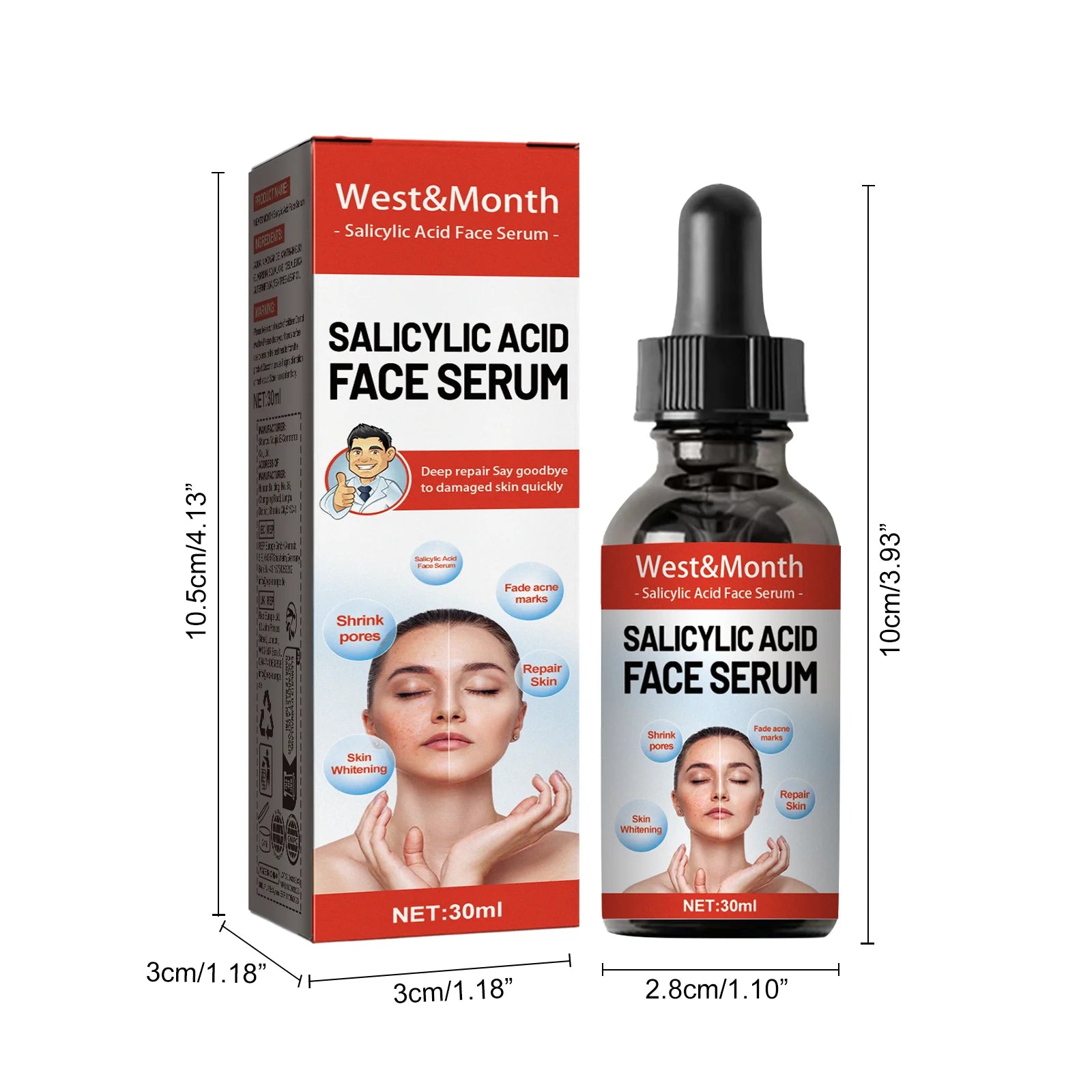 Salicylic Acid & Niacinamide Face Serum – Pore & Acne Scar Face Serum Oasis Select