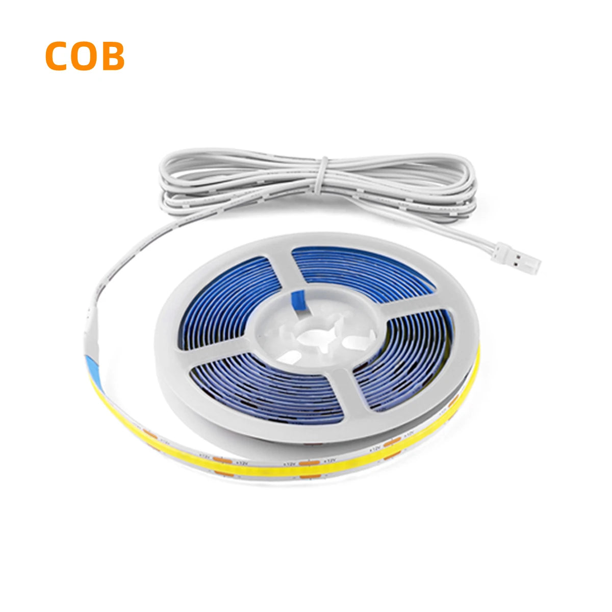 DC12V LED Strip Lights COB/SMD 2835 with DuPont Connector Kitchen Cabinet Lighting Layered Light for Centralized Power Supply Oasis Select COB Light Strip Nature White 3m