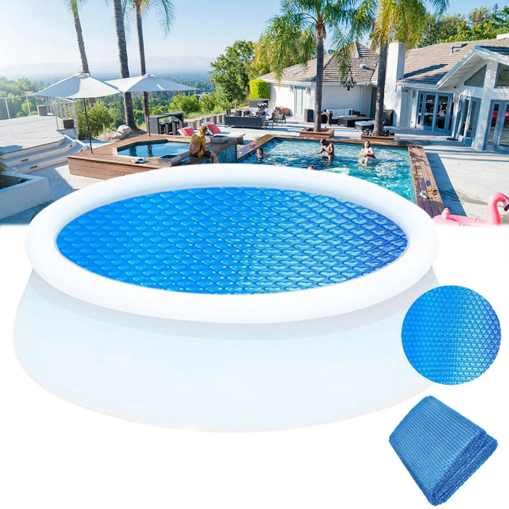 Ground Pool Solar Cover Heat Insulation Blanket Cover for Swimming Pool Protective Round Thermal Blanket with PE bubble film Oasis Select