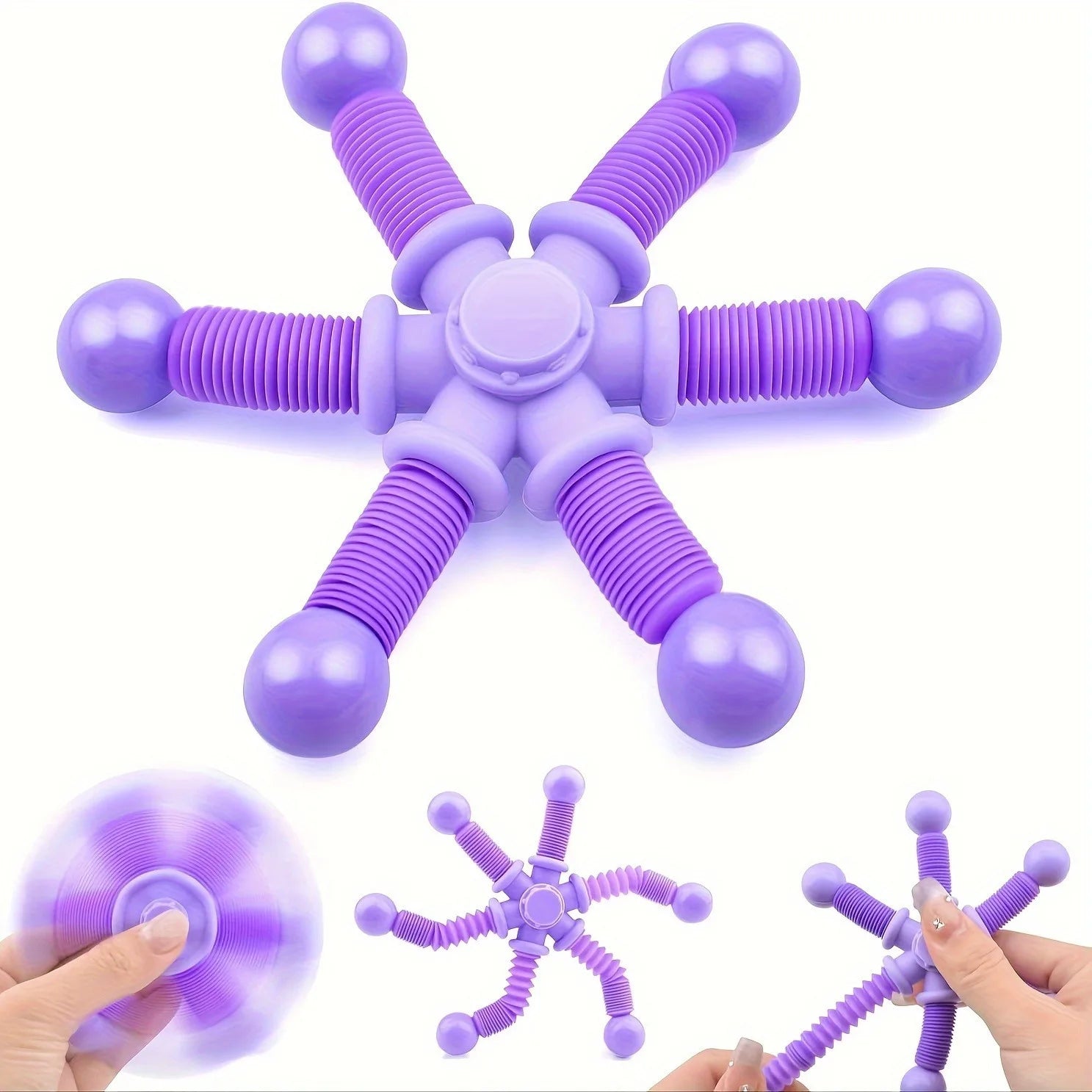 1pc Fidget Spinner Toy - Sensory Relax for Youngsters & Adults, Rotating stress relieving toy, Perfect for Easter Baskets Oasis Select