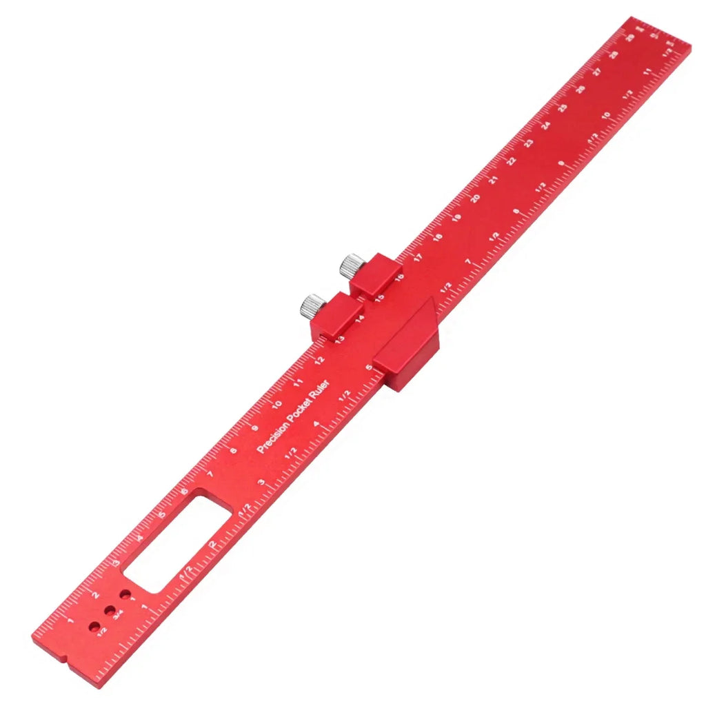 Woodworking ToolsRuler Precision Pocket Ruler Slide Ruler Inch/Metric T-Track Metal Slide Stops Aluminum Precision Rulerler Oasis Select 300mm