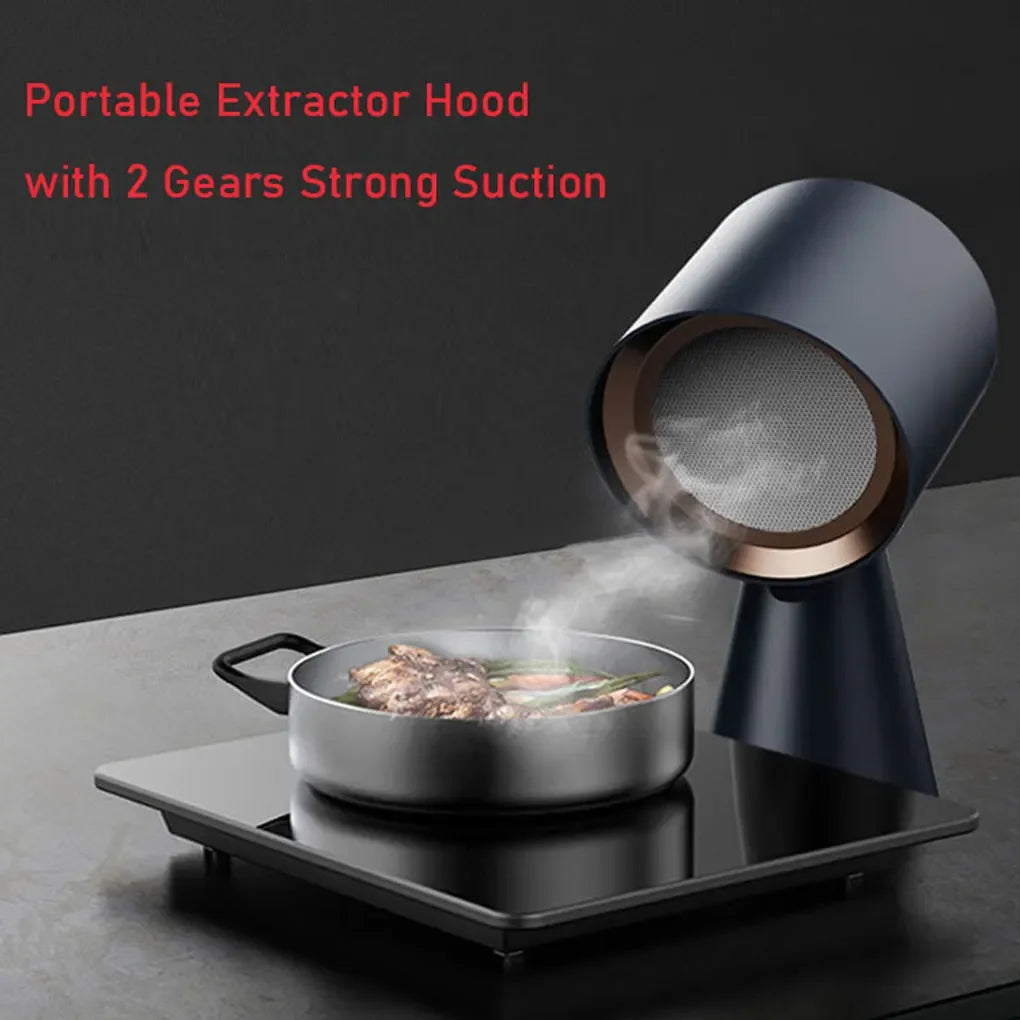 Portable Desktop Cooker Hood 40W 3.5m³/min – Hot Pot & BBQ