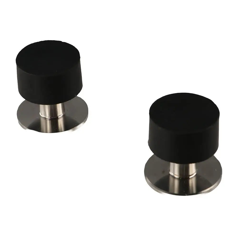 No-Drill Wall Door Stopper & Protector – Stainless Steel Mute