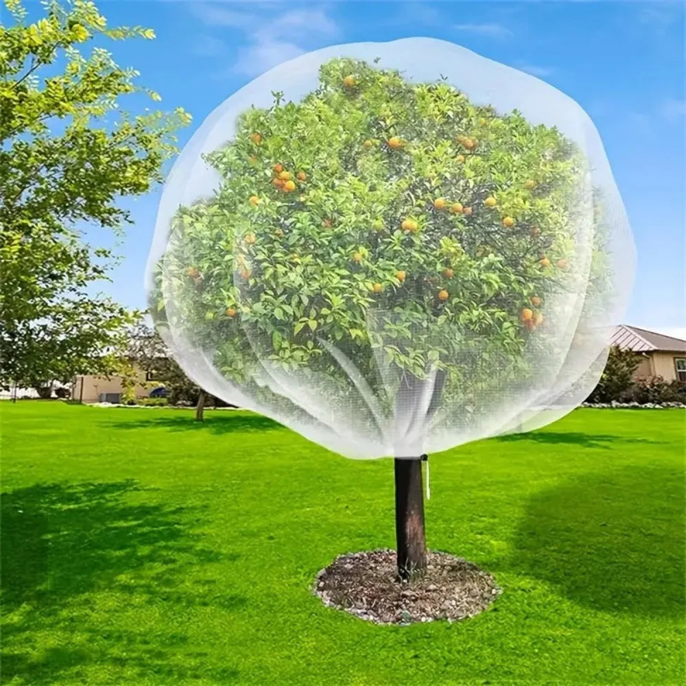 Zip Drawstring Plant Insect Screen Cover Plant Protection Mesh Pest Control Net Pest Control Lightweight Garden Protective Net Oasis Select