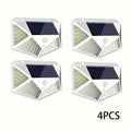 1PC Solar Light Outdoor 100 LED Wall Lamp PIR Motion Sensor Lamp Waterproof Stairs Lights for Courtyard Garden Street Decoration Oasis Select 100LED White 4PCS