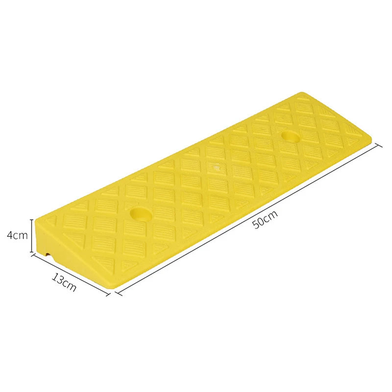 1Pc Plastic Kerb Ramp Non-Slip Threshold Ramp 30/40/50MM Height For Cars Bicycles Wheelchairs Going Uphill Smooth Transitions Oasis Select yellow4cm