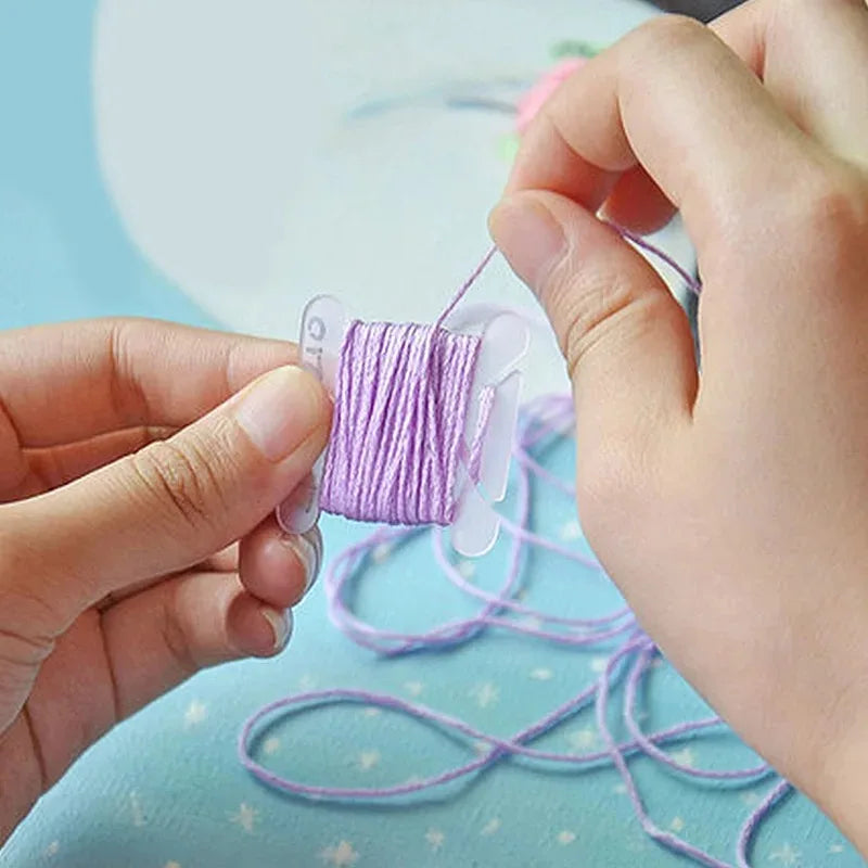 Thread Organizer Embroidery Thread Holder Floss Craft Bobbin Cross Stitch Craft Storage Plastic Sewing Thread Board Card Thread Oasis Select