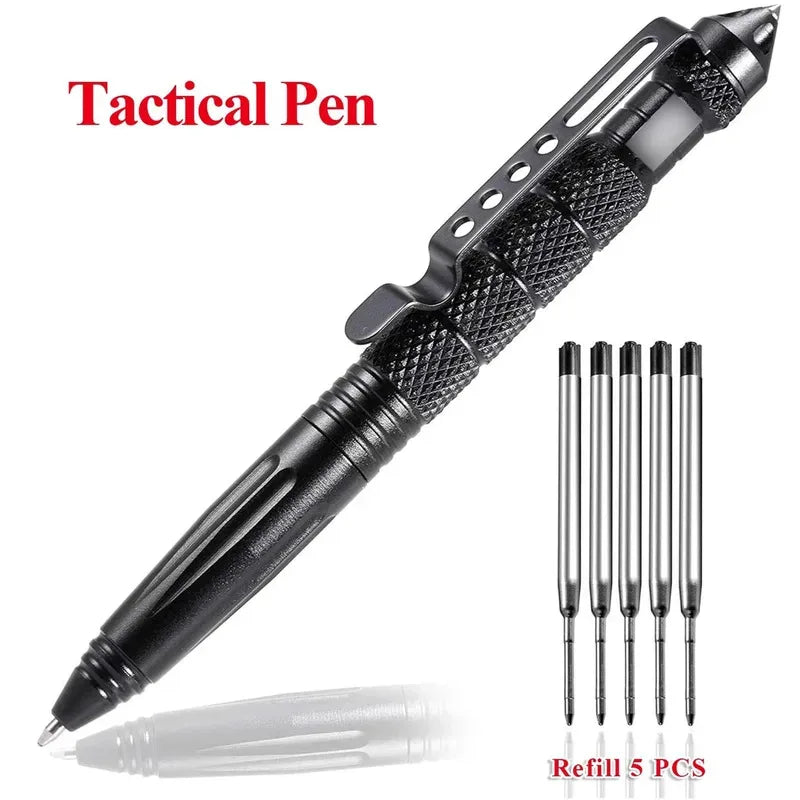 1/2/3/4pcs Tactical Pen Aviation Aluminum Emergency Glass Breakage Pen Safety Protection Survival EDC Multi-Purpose Tool Oasis Select
