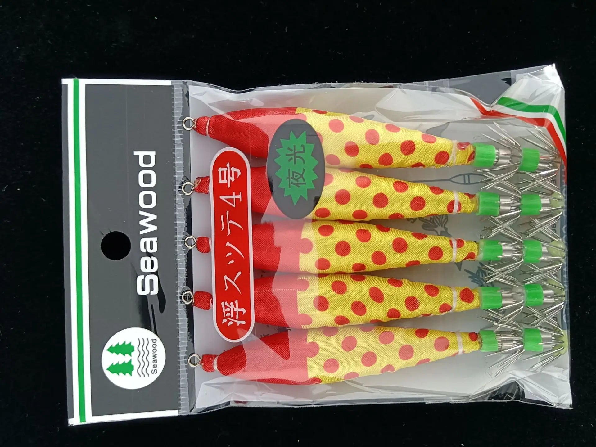 5pcs multi-color strong luminous squid needle 4.0 # octopus hook squid needle lure bait Oasis Select 2