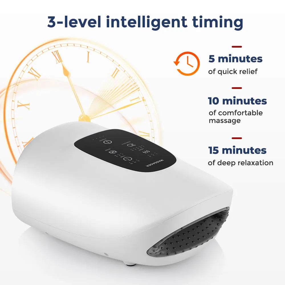Electric Airbag Hand Massager – Heat, 3 Modes & Kneading