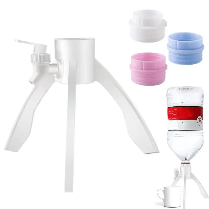 Barreled Water Rack Inverted Bottled Water Stand Triangle Bracket Mineral Water Support Tripod with Spigot Water Jug Drinking Oasis Select