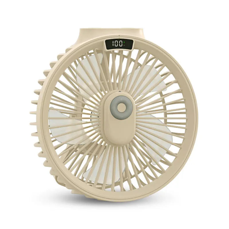 USB Rechargeable LED Desktop & Ceiling Fan – Portable Camping