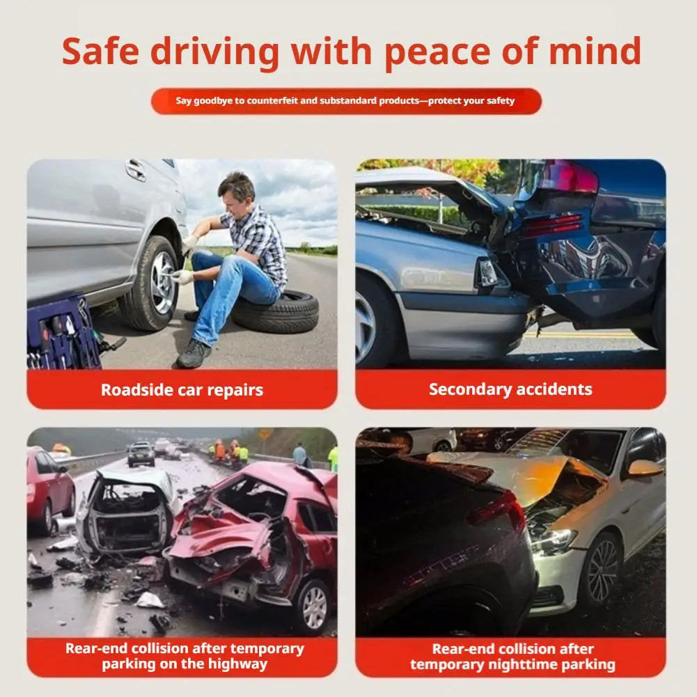 Emergency Reflective Warning Triangle – Road Breakdown Safety Sign