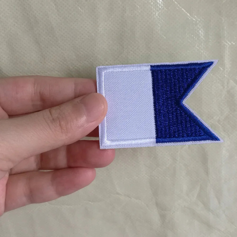 2/6/12PCS Scuba Diving Flag Embroidered Patch Iron On Patches Backpack Bag Flag Patch 6*4CM Oasis Select