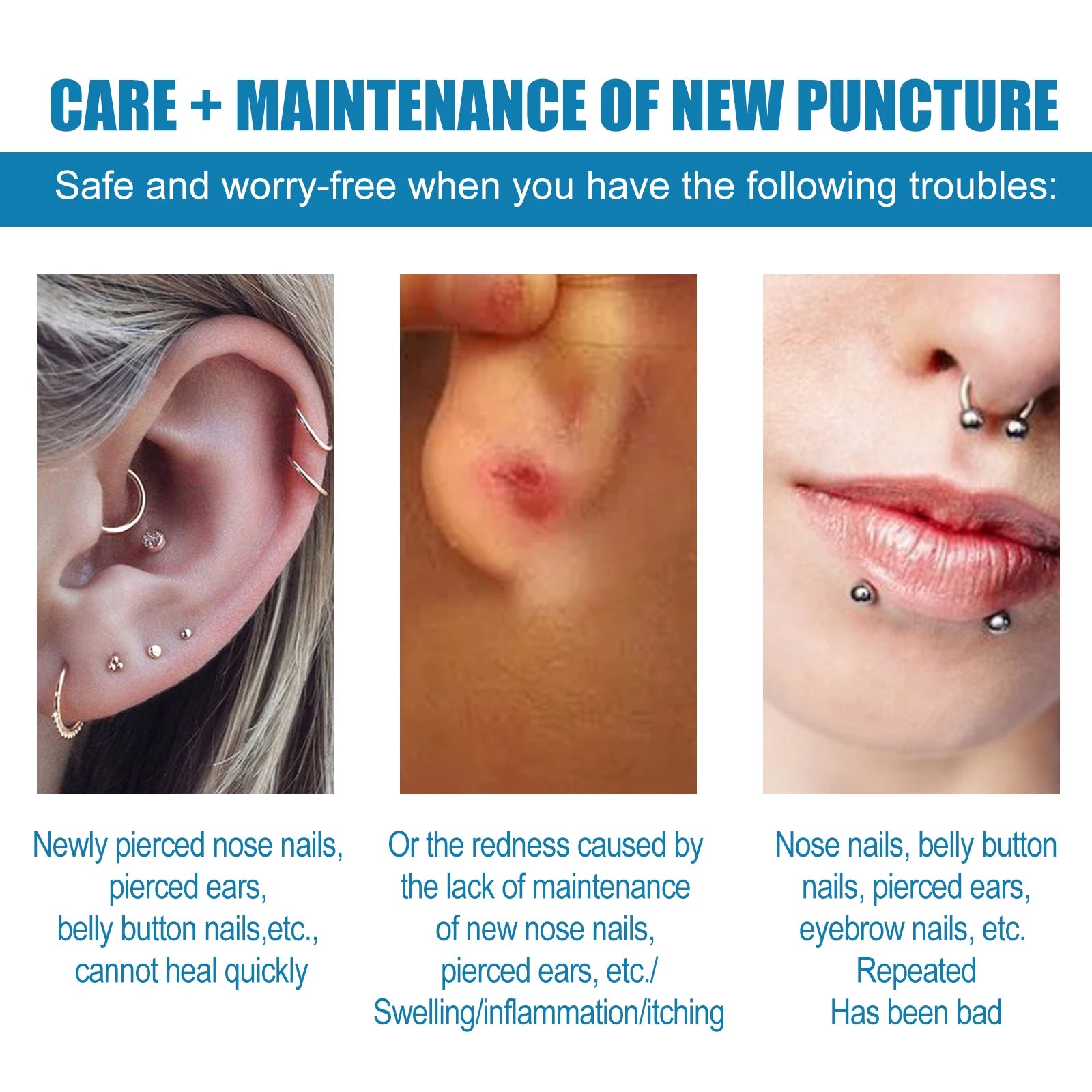 Eelhoe 30ml Ear Piercing Aftercare Solution – Allergy Safe