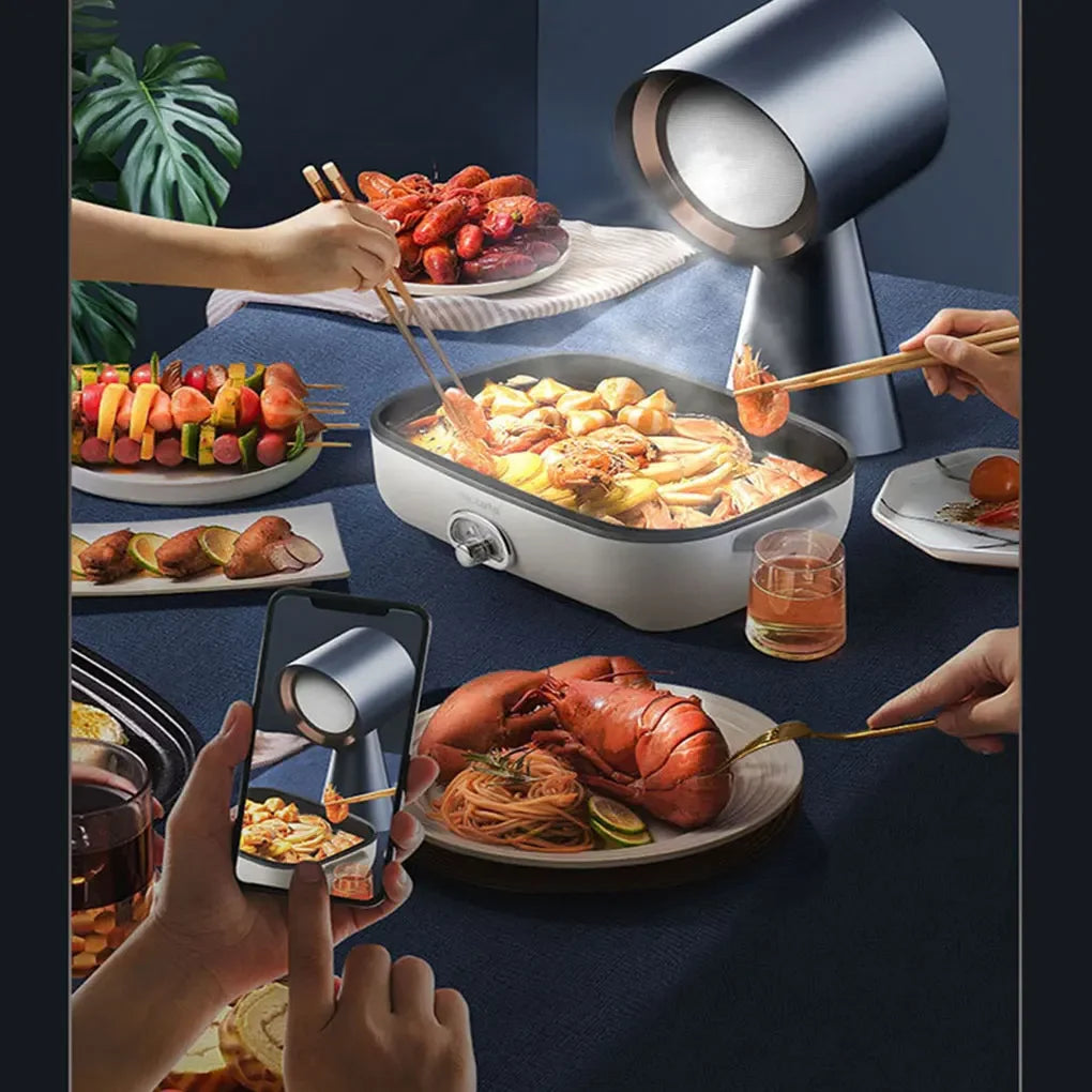 Portable Desktop Cooker Hood 40W 3.5m³/min – Hot Pot & BBQ