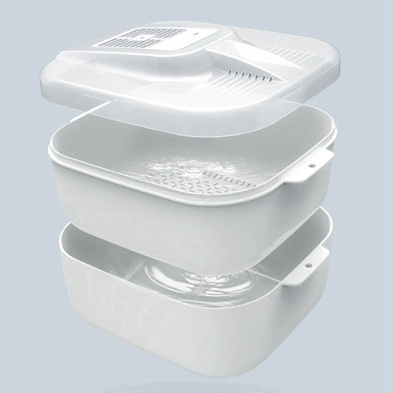 WISH Smart Defroster For Thawing Of Defrosting Tray For Meat - Home Use Temperature Control Device With Draining Basket Oasis Select