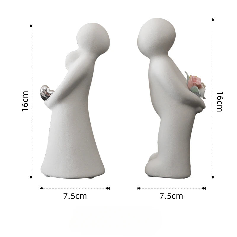 Modern Minimalist Alien Symbols Vase Homestays Hotel Simple Decor Room Decoration Flower Vase Home Decor Oasis Select Couple