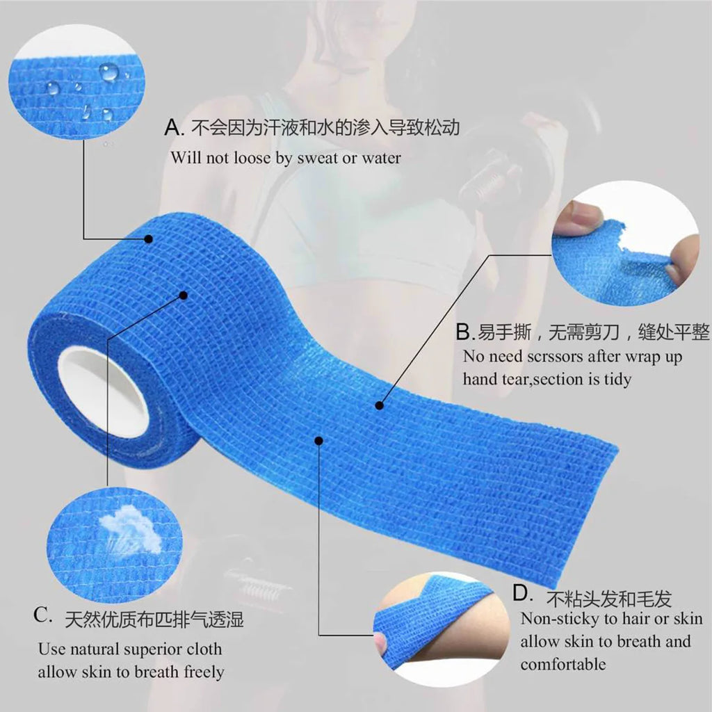 Self-adhesive Elastic Bandage For Pet Nonwoven Bandage Cover Protector Dog Outdoor Retractable Sports Tape Self Adherent Bandage Oasis Select