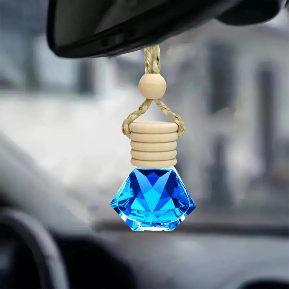 7ml Car Hanging Bottles Perfume Aromatherapy Refillable Air Freshener Diffuser Oil Fragrance Bottle Vehicle Auto Sapper Pendant Oasis Select