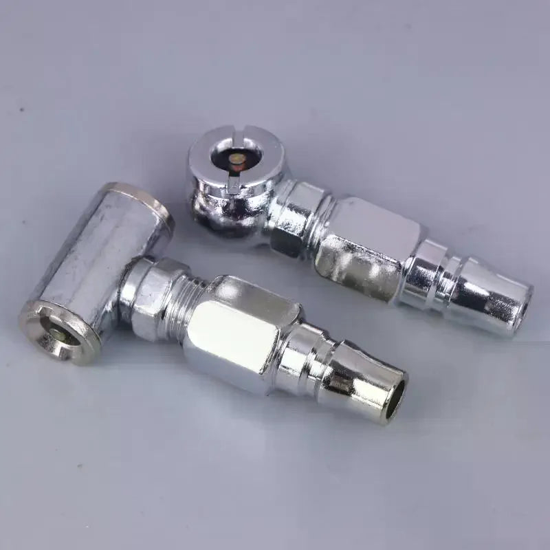 Multifuncton Inflatable Nozzle Quick Connect Replacement Single/Double Head Sliver Motorcycle Tire Inflator Adapter Oasis Select
