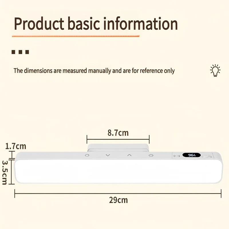 Magnetic Rechargeable LED Desk Lamp – Touch & Remote Night Light