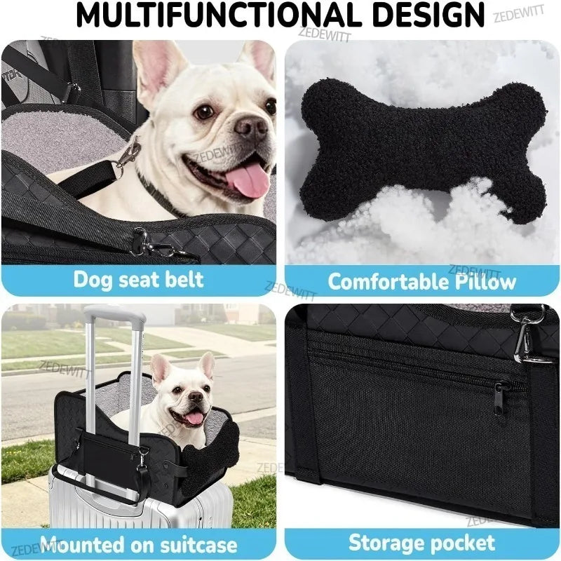 Car Dog Bed Durable Foldable Armrest Box Central Control Dog Safety Seat Portable For Truck Backseat Front Stroller Pet Supplies Oasis Select