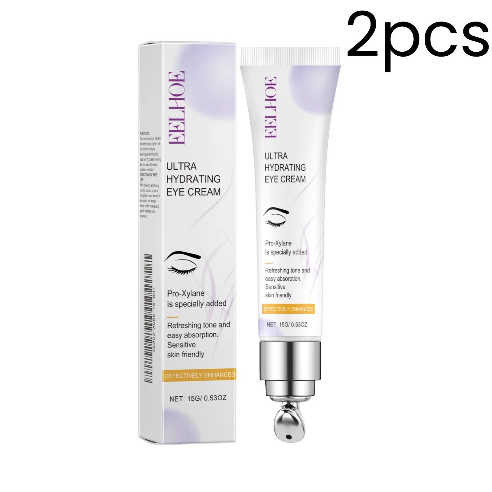 EELHOE Ultra Hydrating Eye Cream Deep Nourishing Reduce Fine Lines Eliminate Puffiness Anti Aging Fast Absorbing Eye Moisturizer Oasis Select 2pcs