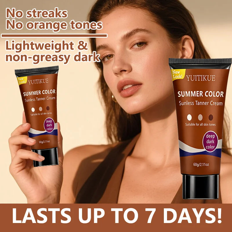YUITIKUE Self Tanner – Clear Formula Deep Dark Glow 60g