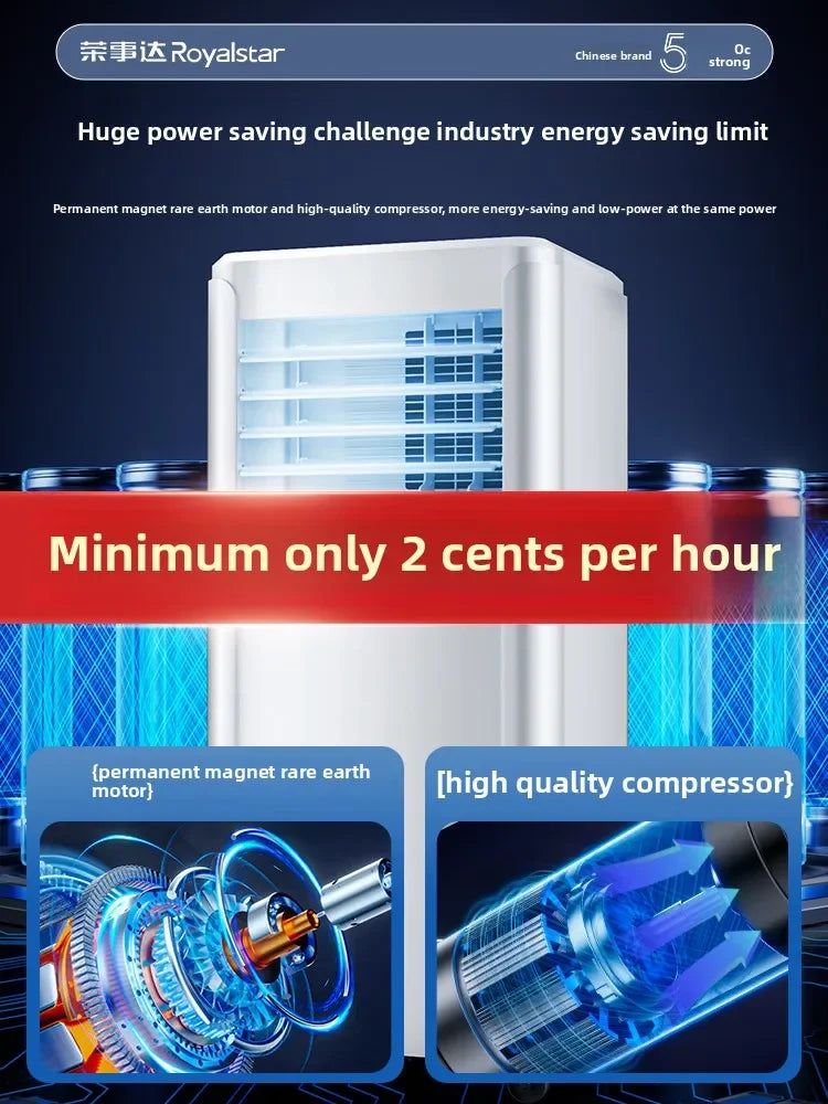 Portable Air Conditioner 4200W Cooling & Heating | No Install