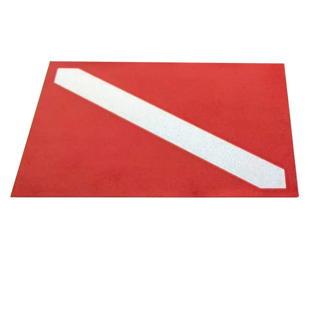 5PC Scuba Diver Flag Sticker Diver Down Flag Decal Weatherproof UV Resistant Vinyl Diving Sticker for Tanks Cars Laptops Bottles Oasis Select