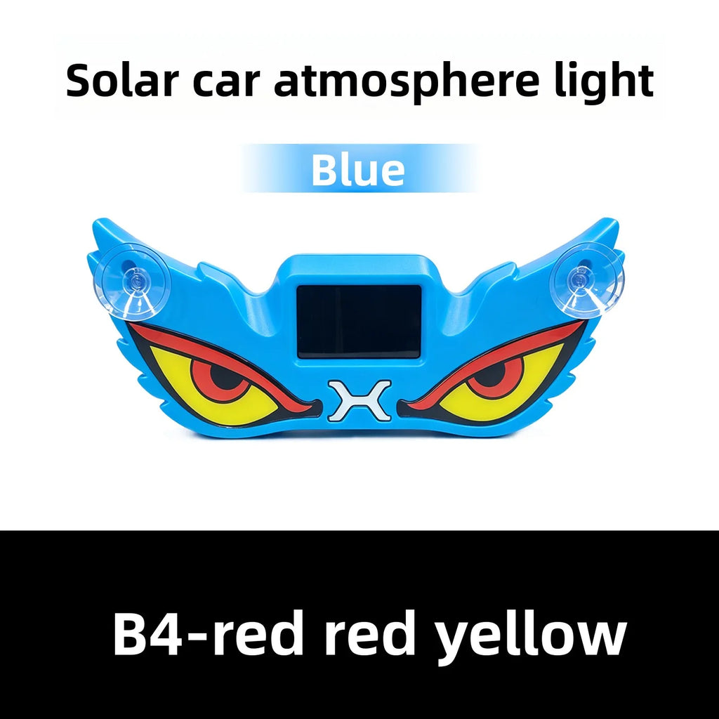 Solar USB Demon Eye LED Car Strobe Light | Suction Cup