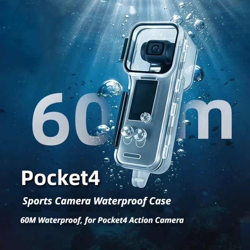 DJI Osmo Pocket 4 Waterproof Case – 60M Diving Housing