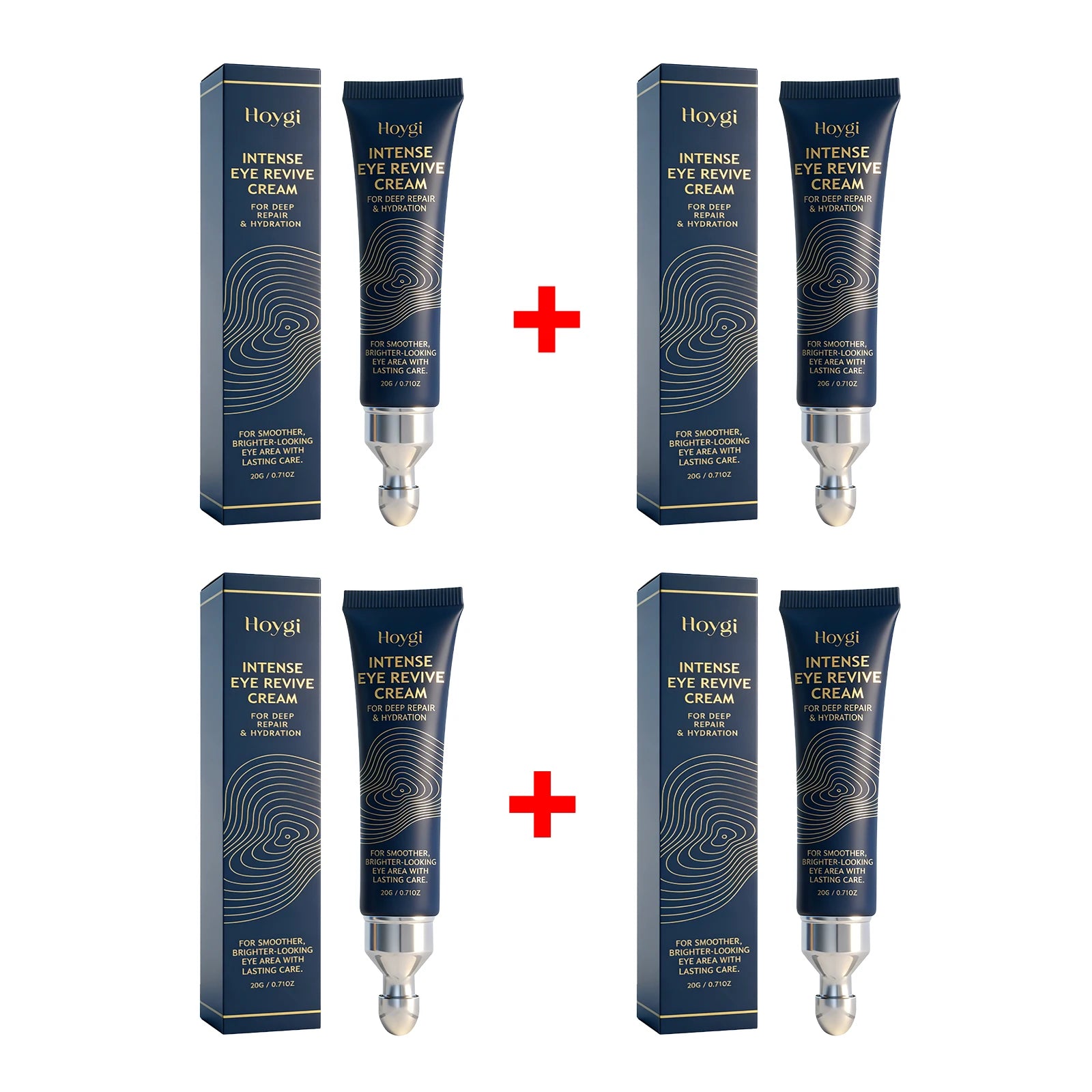 Hydrating Eye Cream with Massage Applicator Around the Eyes Smoothing Fine Lines Anti Dark Circle Puffiness Brighten Eye Contour Oasis Select 4pcs