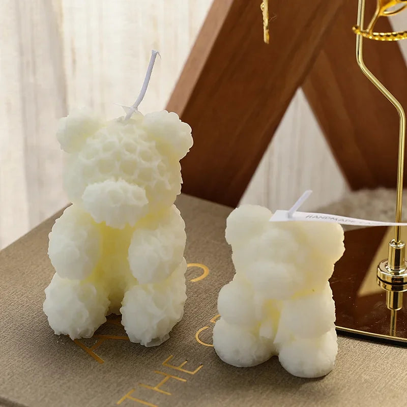Hand Gift Creative Rose Bear Home Decoration Fragrance Advanced Atmosphere Birthday Gift Scented Candle Oasis Select