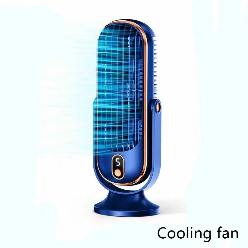 Portable USB Desk Fan Dual Motor 5-Speed LED Large Battery 360° Cooling Quiet for Office Home Travel Camping RV Oasis Select
