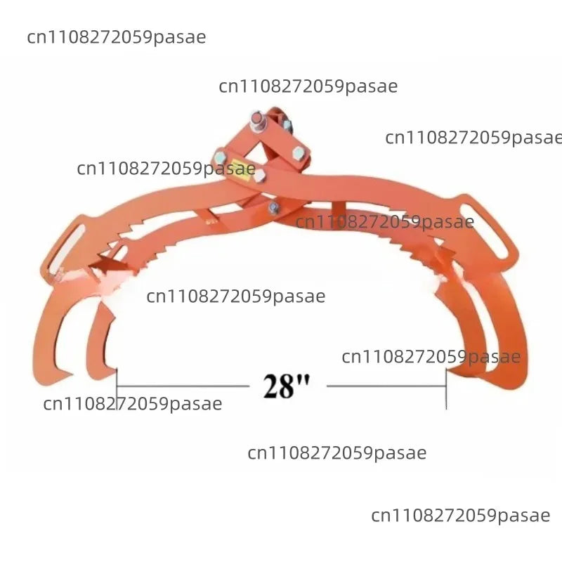 4-Claw Heavy-Duty Log Lifting Tongs – Anti-Skid Wood Clamp