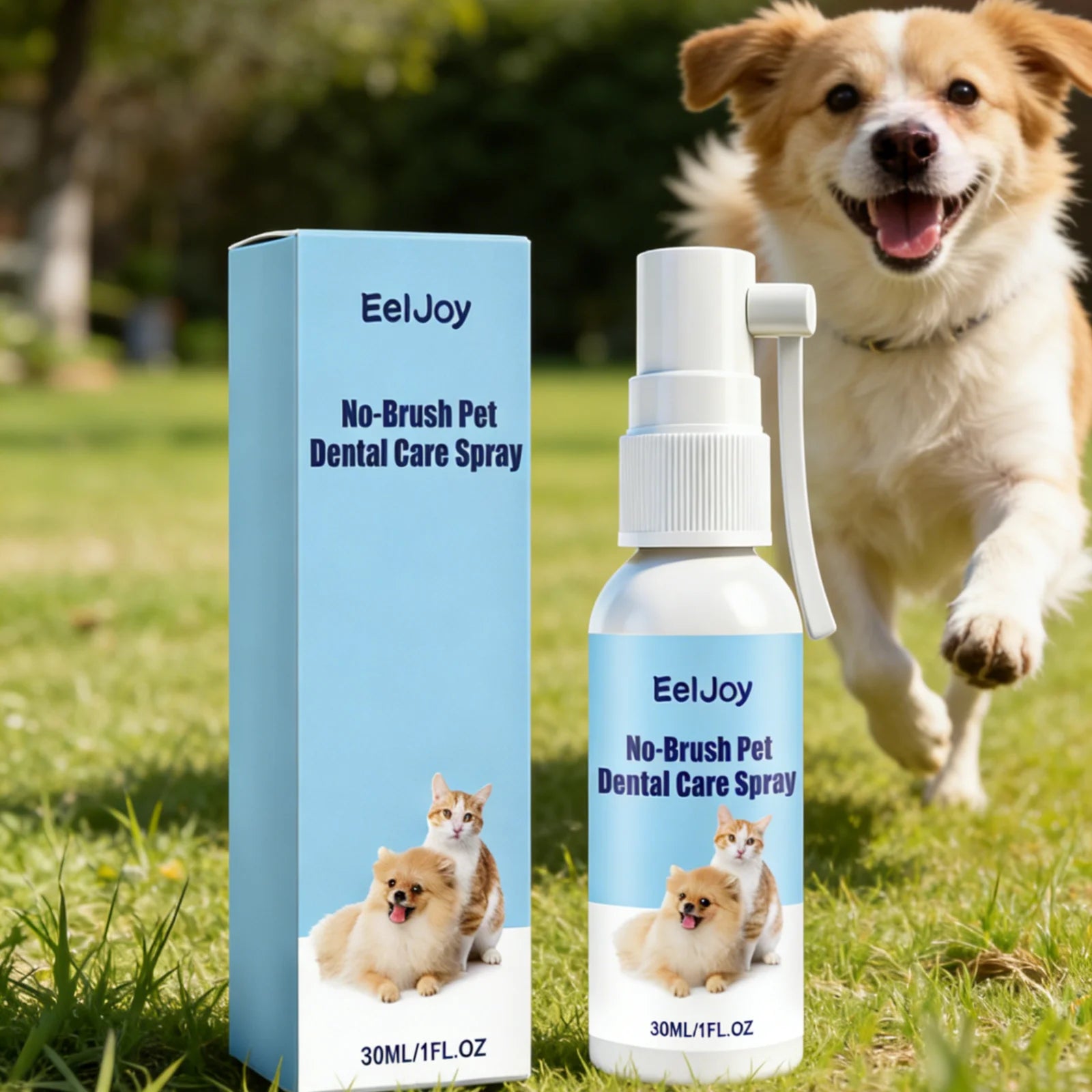 EelJoy No-Brush Pet Dental Spray for Dogs & Cats – 30ml Pet Dental Spray Oasis Select Default Title