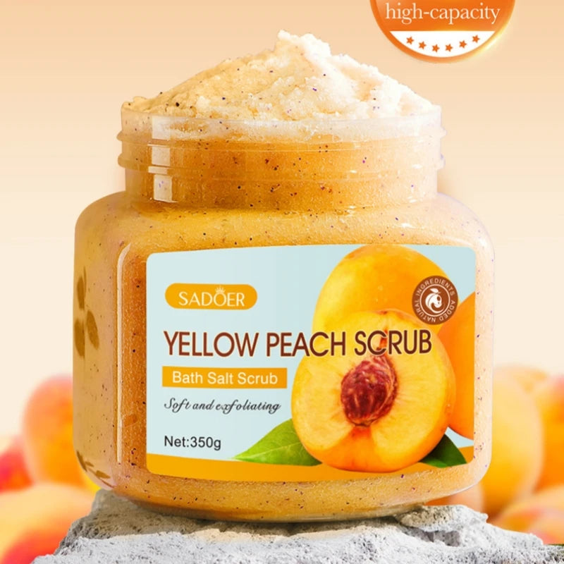 Yellow Peach Body Scrub 350g – Exfoliating & Smoothing