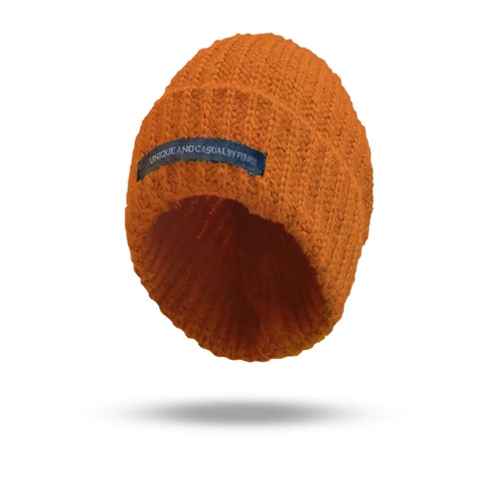 Xiben Big Head Knitted Hat, Children's Autumn/Winter Japanese Solid Color Versatile Knitted Hat, Men's Face Show, Small Pile Hat Oasis Select 2 L