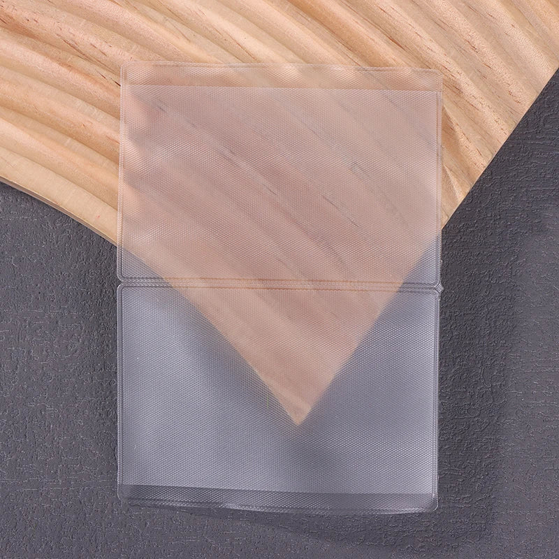 50-Pack Transparent PVC Waterproof Card Holders for ID & Credit Card Holder Sleeves Oasis Select