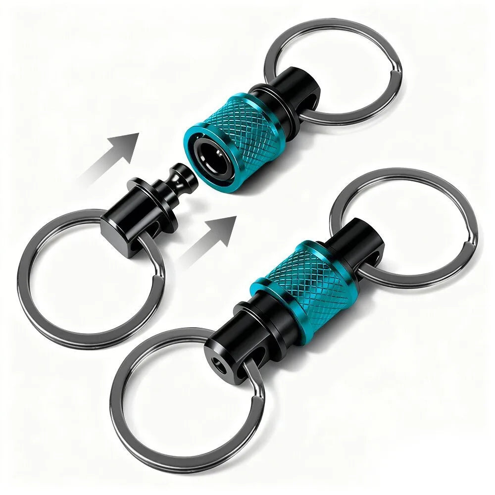 360° Quick Release Keychain Clip – Aluminum Alloy | 7 Colors